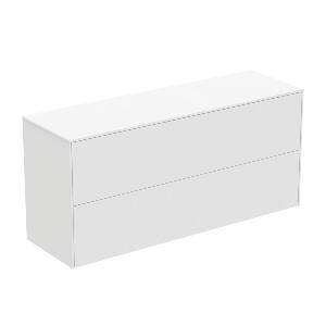 Dulap baza suspendat Ideal Standard Atelier Conca 2 sertare cu blat 120 cm alb mat
