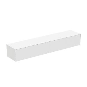 Dulap baza suspendat Ideal Standard Atelier Conca alb mat 2 sertare cu blat 240 cm