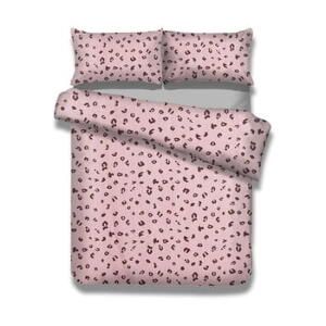 Lenjerie de pat din bumbac AmeliaHome Pink Panther, 200 x 220 cm