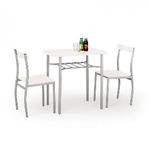 Set LANCE, masa fixa cu 2 scaune, dreptungiulara, 2 persoane, 82x50x75 cm