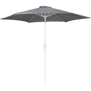 Umbrela de gradina / terasa Thais, Ø300 cm, cu manivela si inclinare, stalp Ø48 mm, aluminiu, gri