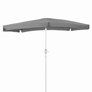 Umbrela de gradina / terasa Thais, 300 x 400 cm, cu manivela, stalp Ø48 mm, aluminiu, gri