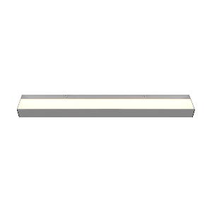 Aplică de perete argintiu-lucios LED (lungime 60 cm) Rocco – Trio