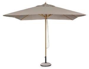 Umbrela pentru gradina/terasa Eclipse, Bizzotto, 300 x 300 x 260 cm, stalp 20 x 30 mm, aluminiu/poliester, grej