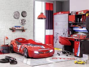 Pat auto, Çilek, Biturbo Carbed (Red) (90X195), 126x66x225cm, Multicolor