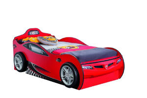 Pat auto, Çilek, Race Cup Carbed (With Friend Bed) (Red) (90X190, 107x82x209cm, Multicolor