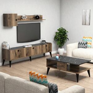Set mobilier living, Almaren, Lidya 1, PAL, Nuc / Marmură