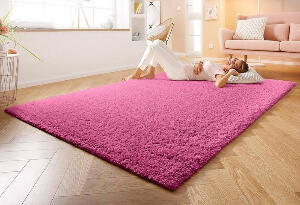 Covor My Home, textil, roz, 60 x 90 cm