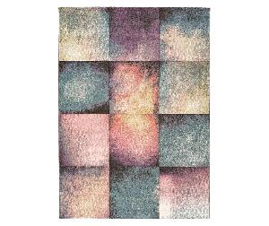Covor Pinky Squares 160x230 cm - Universal XXI, Gri & Argintiu,Roz