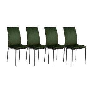 Set 4 scaune dining DEMINA verde ACTONA
