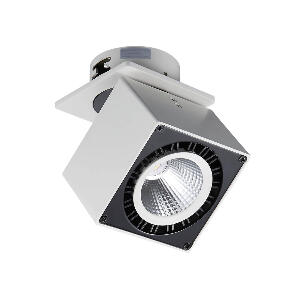 Spot incastrat modern SOLID C1 alb-negru cu LED 12W