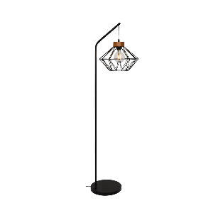 Lampadar modern negru VEGA cu abajur 1x70W E27