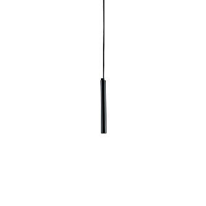 Pendul minimalist negru DUCT S1 cu LED