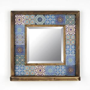 Oglinda decorativa, Evila Originals, STO003, 32.5x33x8 cm, Multicolor