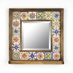 Oglinda decorativa, Evila Originals, STO023, 32.5x33x8 cm, Multicolor