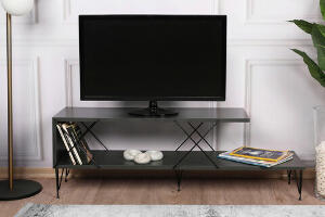 Comoda TV, Kalune Design, Street, 120x40x30 cm, Antracit