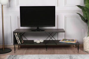 Comoda TV, Kalune Design, Street, 120x40x30 cm, Maro inchis