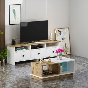 Set mobilier living, Inarch, Oslo, Stejar alb