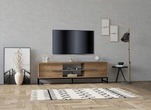 Comoda TV, Puqa Design, Mono, 160x50x40 cm, PAL, Nuc