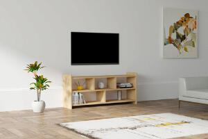 Comoda TV, Puqa Design, Pera, 120x55x28 cm, PAL, Nuc