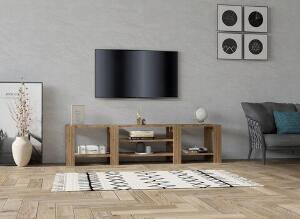 Comoda TV, Puqa Design, Technic, 159.8x40x33.6 cm, PAL, Nuc