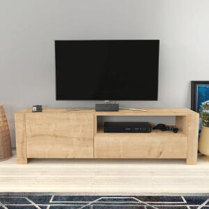 Comoda TV, Retricy, Piedmont, 160x36.8x46 cm, PAL, Stejar