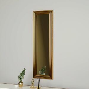 Oglinda decorativa, Siam, Boos, 30x90x3 cm, MDF , Aur