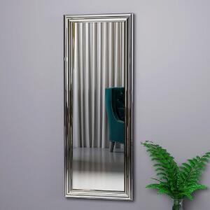 Oglinda decorativa, Siam, Smooth, 40x105x3 cm, MDF , Argint