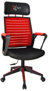 Scaun de birou, Seatix, XFly Oyuncu, 56x110x48 cm, Poliuretan, Roșu/Negru