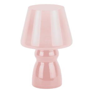 Veioză roz-deschis LED cu abajur din sticlă (înălțime 25,5 cm) Classic – Leitmotiv