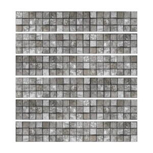 Set 6 autocolante de perete Ambiance Friezes Tiles Stone, 5 x 30 cm
