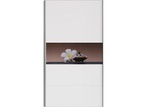 Usa dulap Galardo - alb si print 5.2 Usa Mica ( Dulap Galardo 185, 275 cm)