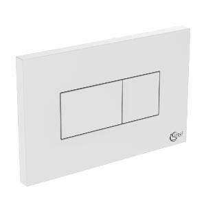 Placa de actionare WC Ideal Standard Solea P2, dubla spalare, 230 x 146 mm, alb - R0110AC