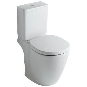 Set complet vas WC Ideal Standard Connect Cube, rezervor si capac inchidere lenta, alb - E717001