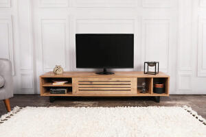 Comoda TV, Puqa Design, Safir, 160x35x40 cm, PAL, Maro