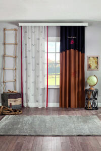 Perdea, Pirate Curtain (140x260 Cm), Çilek, Poliester