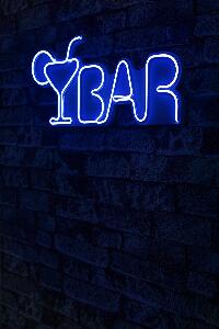 Lampa Neon Bar, Albastru, 23X3X50 Cm