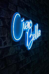 Lampa Neon Ciao Bella, Albastru, 45X2X32 Cm