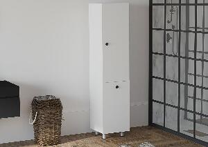 Dulap de baie Lipa Bathroom Cabinet, Alb, 32x155x35 cm