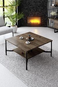 Masuta de cafea Black Line Coffee Table, Gri, 80 x 40 x 80 cm