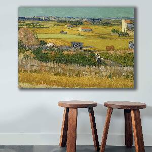 Tablou Canvas Agricultura in Sat, Multicolor, 100 x 70 cm