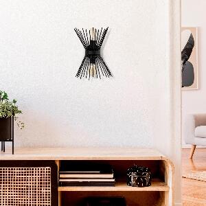 Lampa de perete Kirpi Wall Lamp, Negru, 23x33x16 cm