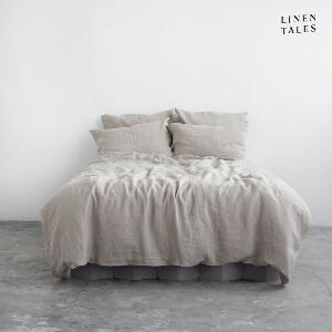 Lenjerie de pat crem din in pentru pat dublu/extinsă 200x220 cm – Linen Tales