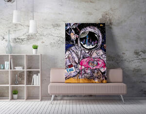 Tablou decorativ, WY219 (70 x 100), 50% bumbac / 50% poliester, Canvas imprimat, Multicolor