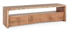 Comoda cu 3 sertare Eneas, Bizzotto, 160 x 45 x 46 cm, lemn de salcam
