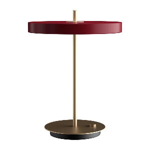 Veioză burgundy LED cu intensitate reglabilă cu abajur din metal (înălțime 41,5 cm) Asteria Table – UMAGE