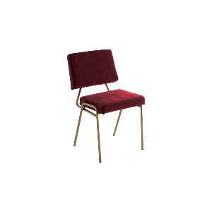 Scaun roșu de sufragerie Simple - CustomForm