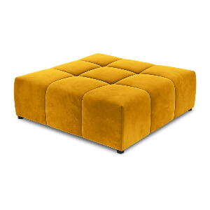 Modul pentru canapea galben cu tapițerie din catifea Rome Velvet - Cosmopolitan Design