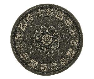 Covor Heritage Silver Circle 150 cm - Think Rugs, Gri & Argintiu
