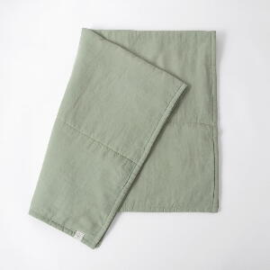 Pătură pentru copii verde din in 140x200 cm – Linen Tales